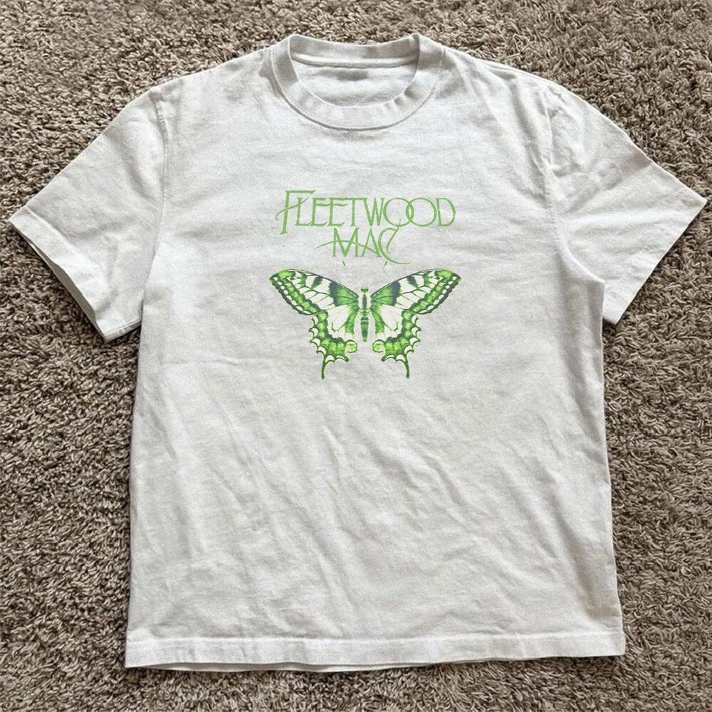 White Fleetwood Mac Butterfly Tee